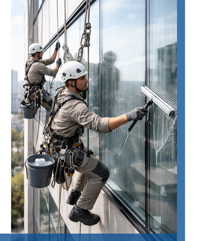 Мойка окон альпинистами в Бугуруслане от 4586 р. | ВЫСОТНИК-Бгр