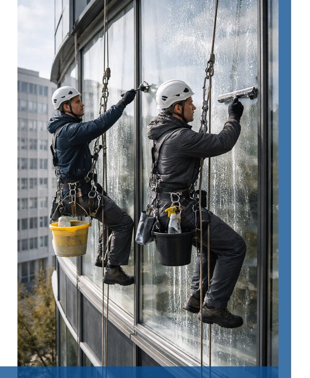 Мойка панорамных окон в Бугуруслане от 357 р. заказать у ВЫСОТНИК-Бгр
