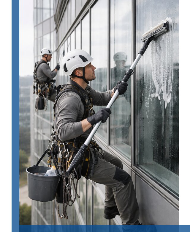 Высотная мойка сплошного остекления с выездом в Бугуруслане