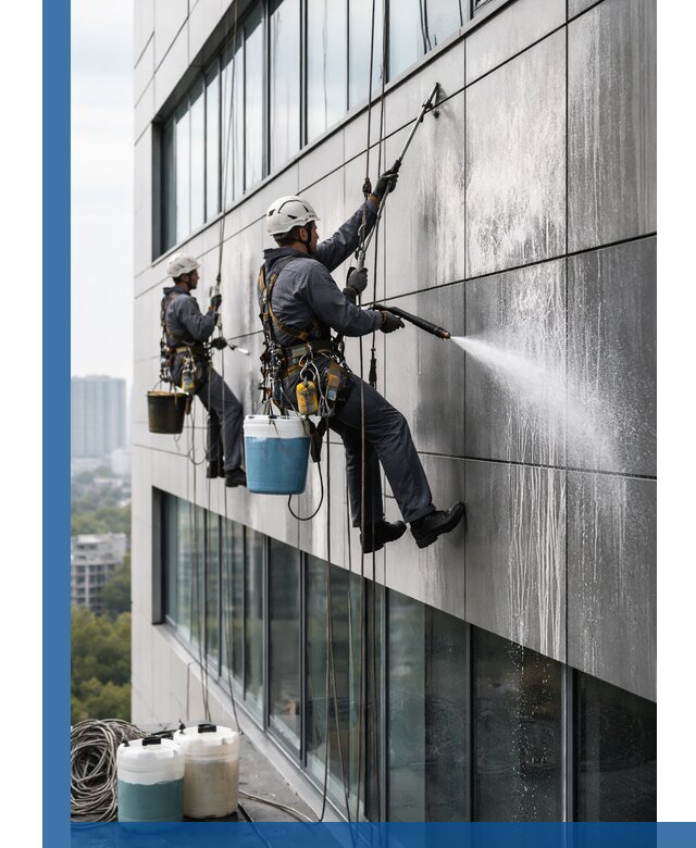 Профессиональная мойка вентилируемых фасадов в Бугуруслане