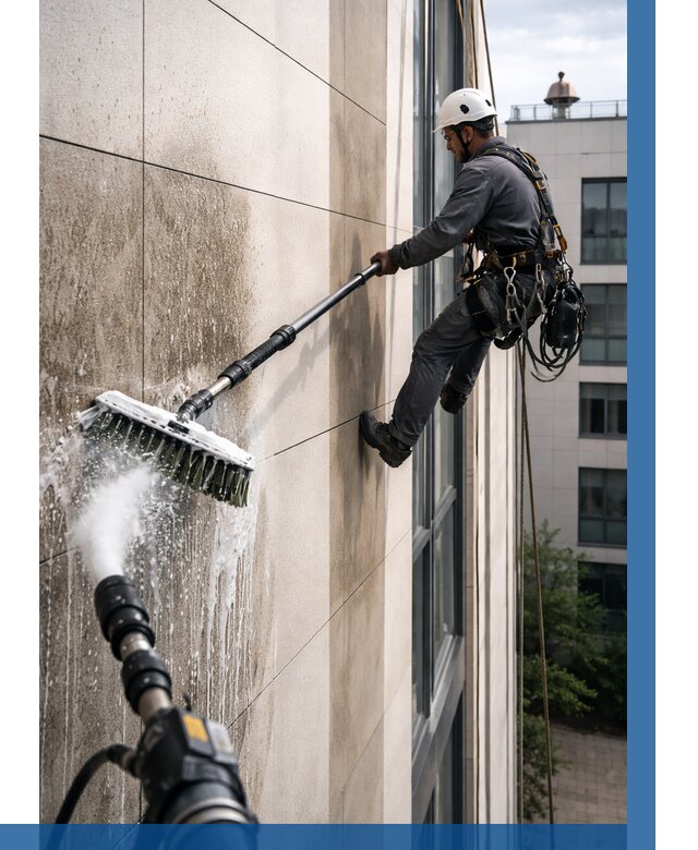 Мойка фасада из керамогранита в Бугуруслане от 306 р. | ВЫСОТНИК-Бгр