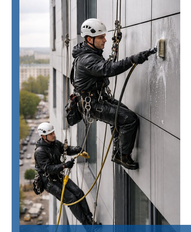 Профессиональная мойка фасада из композита в Бугуруслане