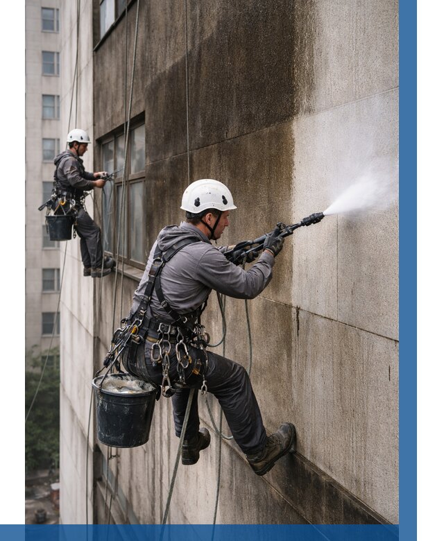 Очистка фасада от копоти в Бугуруслане от 255 р. | ВЫСОТНИК-Бгр