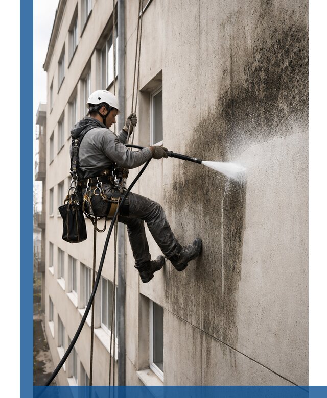 Профессиональная очистка фасадов от плесени в Бугуруслане