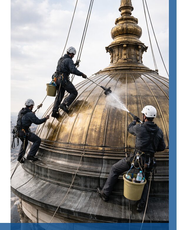 Мойка куполов и шпилей в Бугуруслане от 8152 р. - заказать | ВЫСОТНИК-Бгр