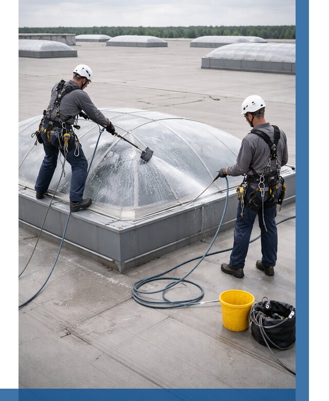 Мойка зенитных фонарей в Бугуруслане, заказать от 4586 р. | ВЫСОТНИК-Бгр