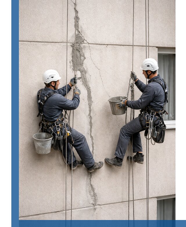 Заделка трещин на фасаде в Бугуруслане с гарантийным ремонтом