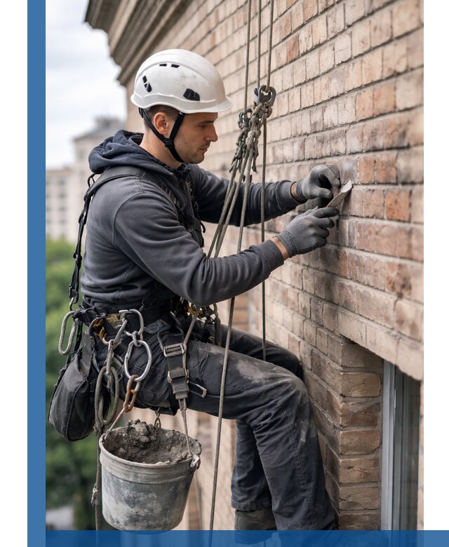 Качественный ремонт кирпичной кладки фасада в Бугуруслане с гарантией