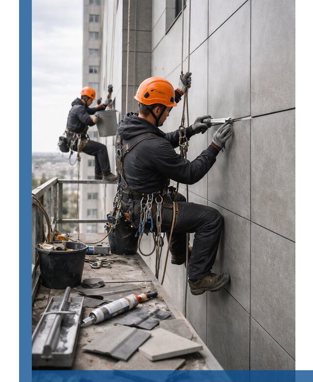 Профессиональный ремонт фасада из керамогранита в Бугуруслане