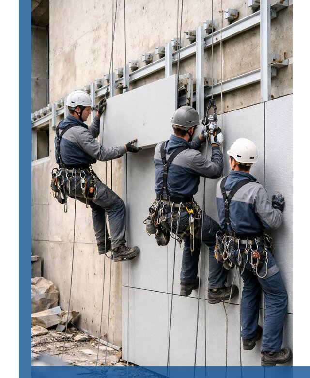 Монтаж вентилируемого фасада в Бугуруслане под ключ с гарантией качества