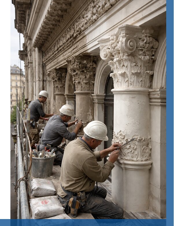 Реставрация фасадной лепнины в Бугуруслане от 2548 р. | ВЫСОТНИК-Бгр