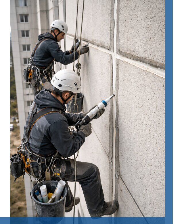Герметизация межпанельных швов в Бугуруслане от 713 р. | ВЫСОТНИК-Бгр