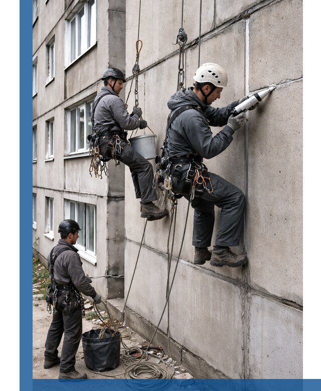Герметизация межпанельных швов в Бугуруслане с гарантией герметичности