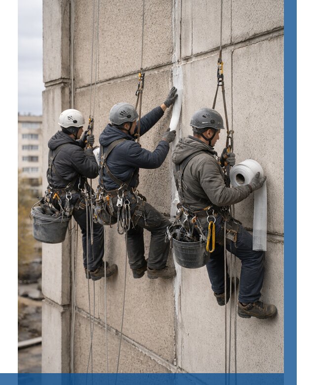 Ремонт межпанельных швов в Бугуруслане от 764 р. | ВЫСОТНИК-Бгр