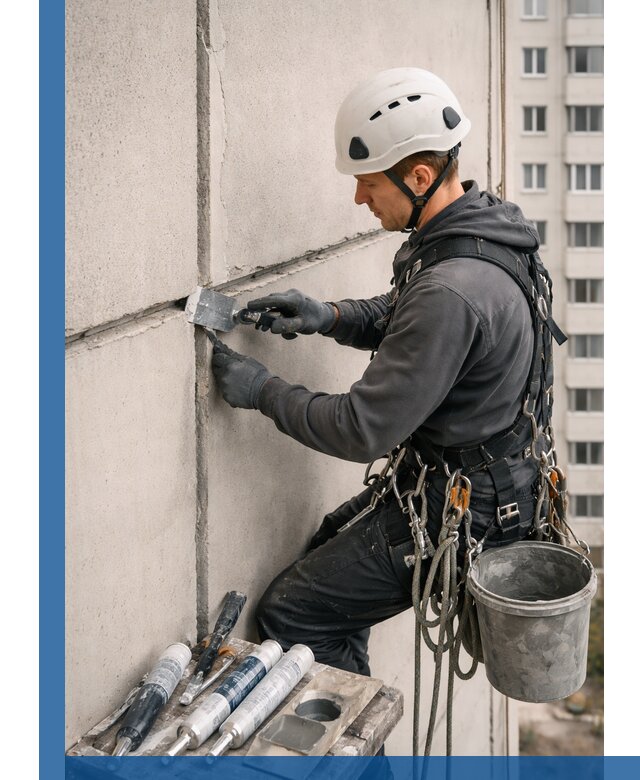 Ремонт межпанельных швов в Бугуруслане герметизация и восстановление