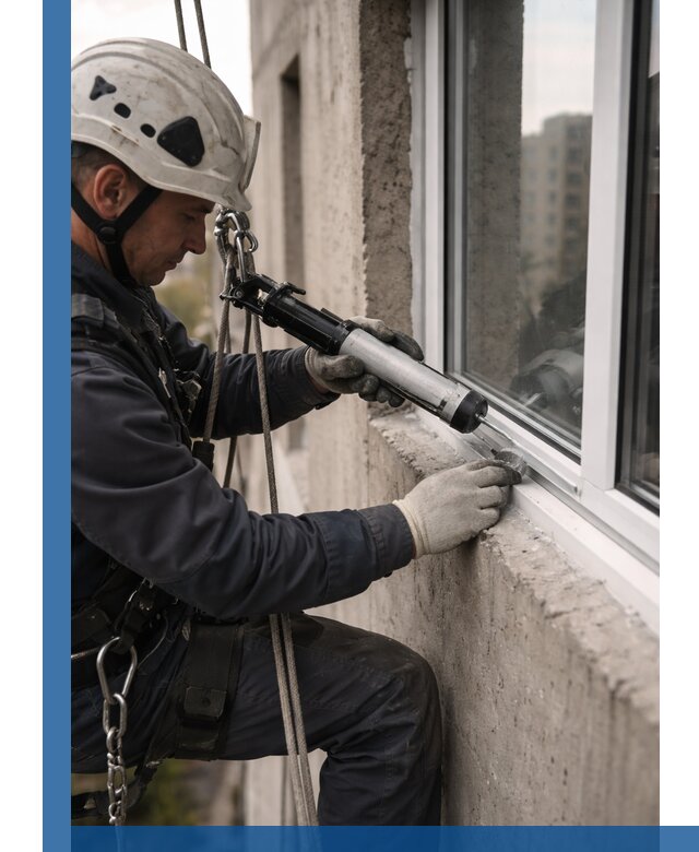 Герметизация оконных швов снаружи в Бугуруслане профессионально