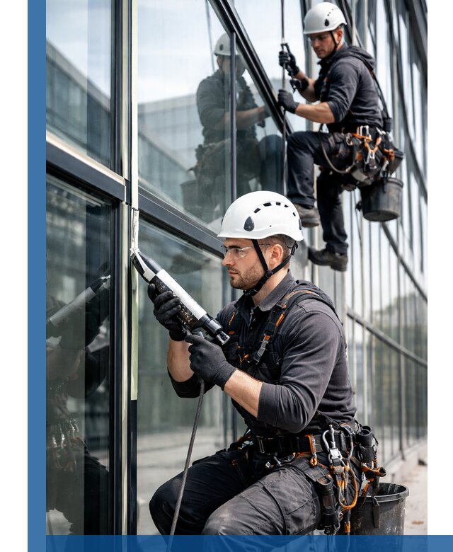 Герметизация витражных швов в Бугуруслане для зданий и фасадов