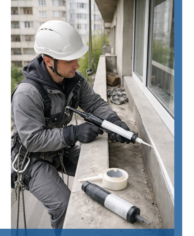 Герметизация швов лоджии в Бугуруслане от 4586 р. | ВЫСОТНИК-Бгр