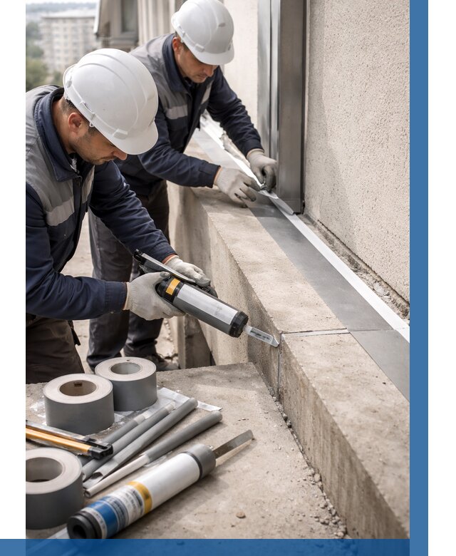 Герметизация примыкания балкона в Бугуруслане от 4586 р. | ВЫСОТНИК-Бгр