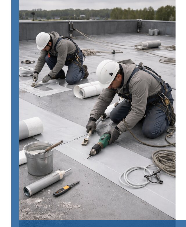 Ремонт мембранной кровли в Бугуруслане качественно и с гарантией