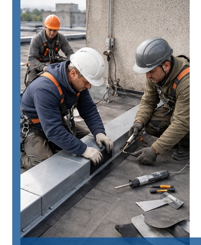 Ремонт кровельных примыканий в Бугуруслане профессионально