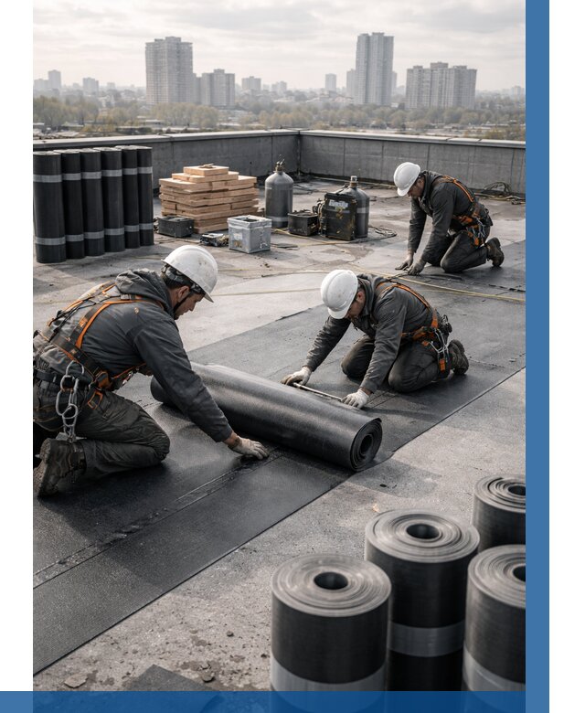 Монтаж мягкой кровли под ключ в Бугуруслане от 459 р. | ВЫСОТНИК-Бгр