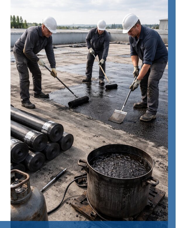 Гидроизоляция кровли мастикой в Бугуруслане от 611 р. | ВЫСОТНИК-Бгр