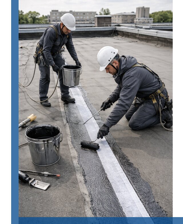 Гидроизоляция кровли мастикой в Бугуруслане надежная защита