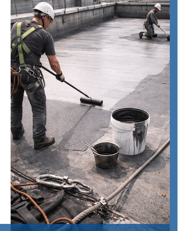 Гидроизоляция кровли жидкой резиной в Бугуруслане от 510 р. | ВЫСОТНИК-Бгр