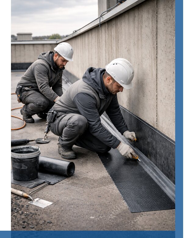 Гидроизоляция примыканий на кровле в Бугуруслане от 917 р. | ВЫСОТНИК-Бгр