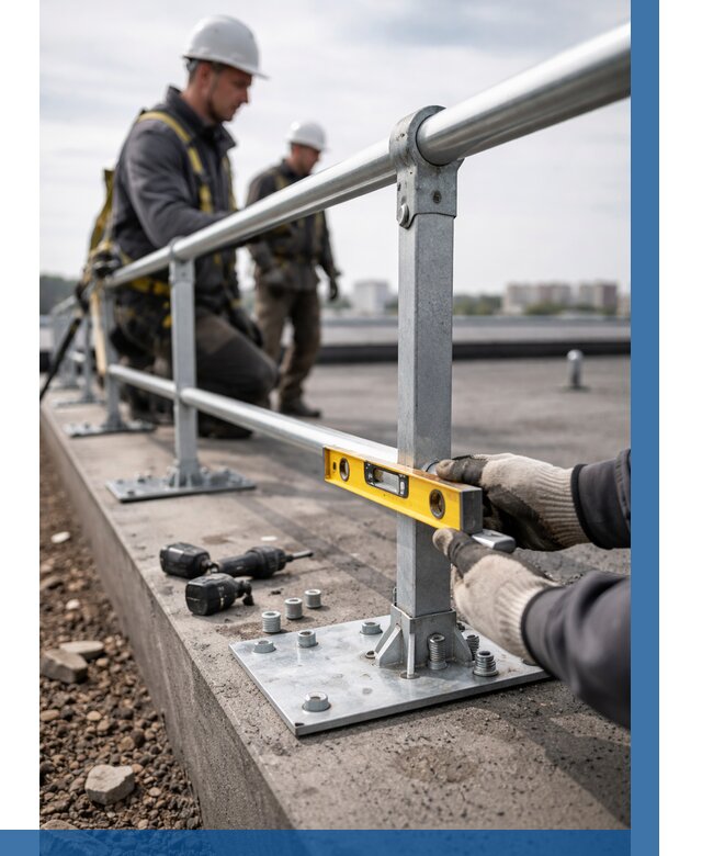 Монтаж кровельного ограждения в Бугуруслане от 1223 р. | ВЫСОТНИК-Бгр