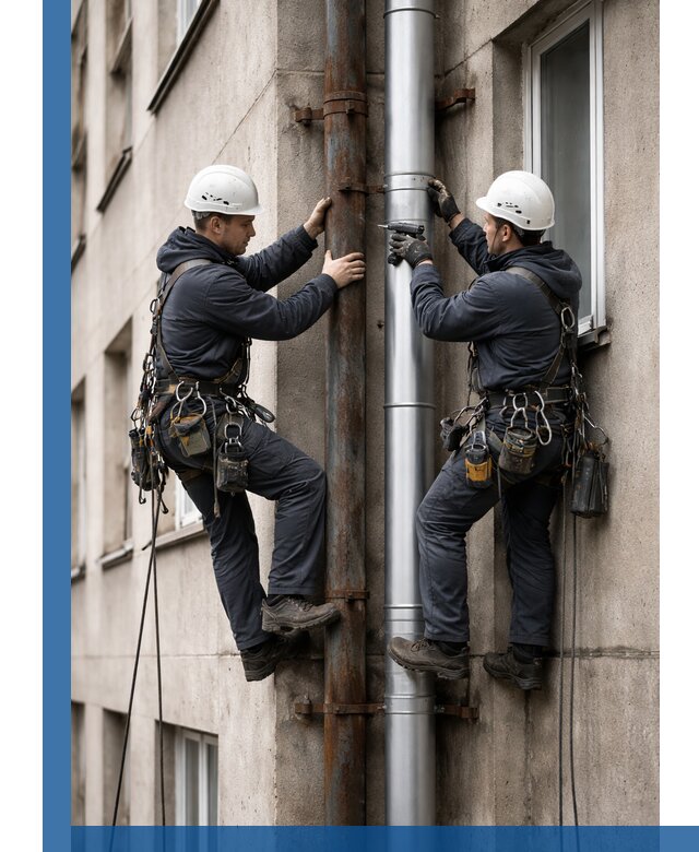 Замена водосточных труб в Бугуруслане: монтаж и демонтаж под ключ