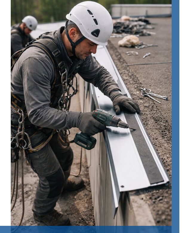 Монтаж капельника на кровле в Бугуруслане от 306 р. | ВЫСОТНИК-Бгр