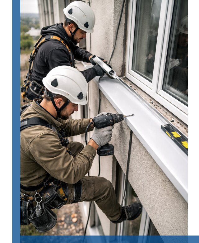 Профессиональный монтаж оконных отливов и отведения воды в Бугуруслане