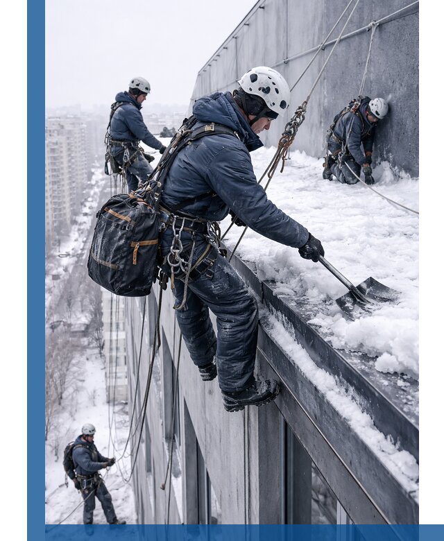 Абонентское обслуживание кровли зимой в Бугуруслане регулярный уход