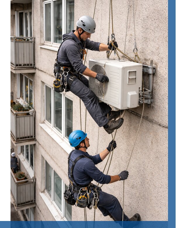 Перенос внешнего блока кондиционера в Бугуруслане от 9171 р.| ВЫСОТНИК-Бгр