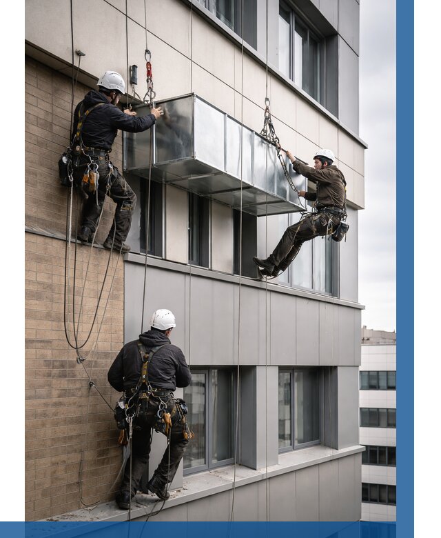 Монтаж воздуховодов на фасаде в Бугуруслане от 1529 р. | ВЫСОТНИК-Бгр