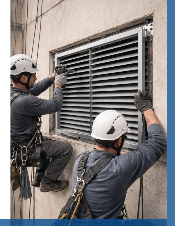 Монтаж вентиляционных решеток в Бугуруслане от 4586 р. | ВЫСОТНИК-Бгр