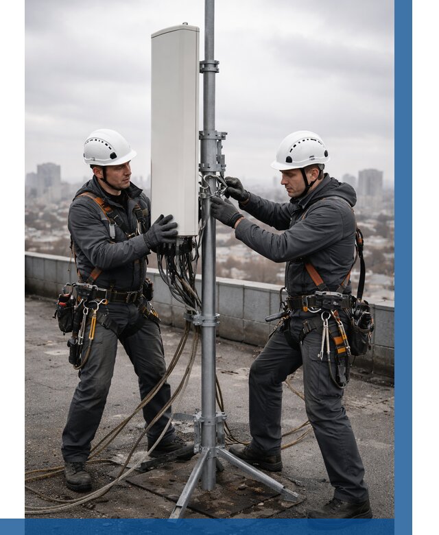 Монтаж антенн связи на крыше в Бугуруслане от 8662 р. | ВЫСОТНИК-Бгр