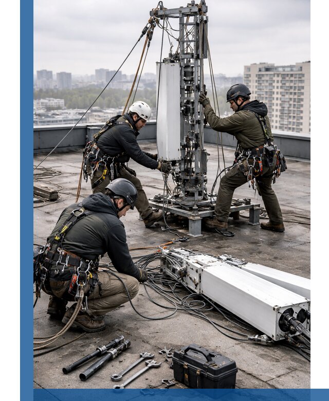 Демонтаж антенн на крыше зданий в Бугуруслане с гарантией