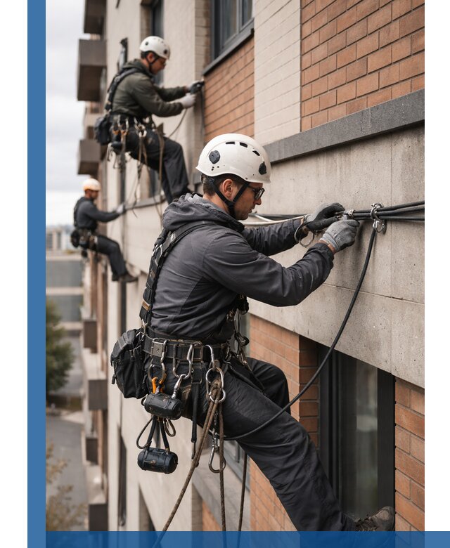 Крепление кабеля на фасаде монтаж и крепеж в Бугуруслане