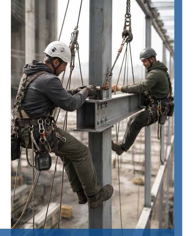 Монтаж металлоконструкций на высоте в Бугуруслане от 3567 р. | ВЫСОТНИК-Бгр