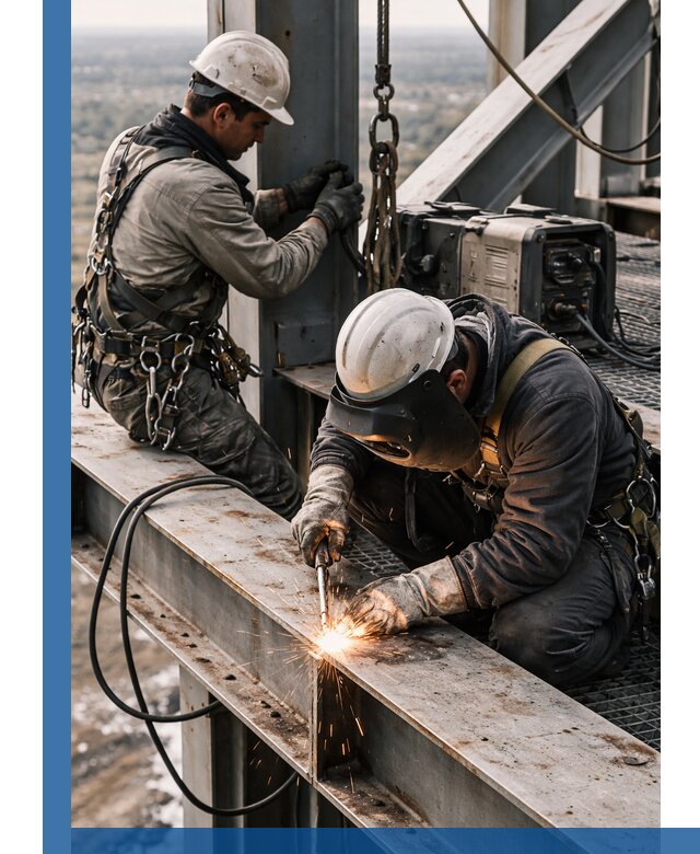 Высотные сварочные работы в Бугуруслане для промышленных объектов