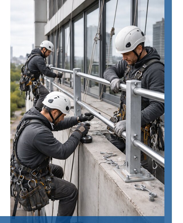 Монтаж ограждений на высоте в Бугуруслане, от 1223 р. | ВЫСОТНИК-Бгр