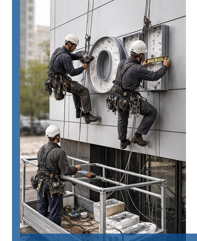 Профессиональный монтаж световых букв в Бугуруслане под ключ