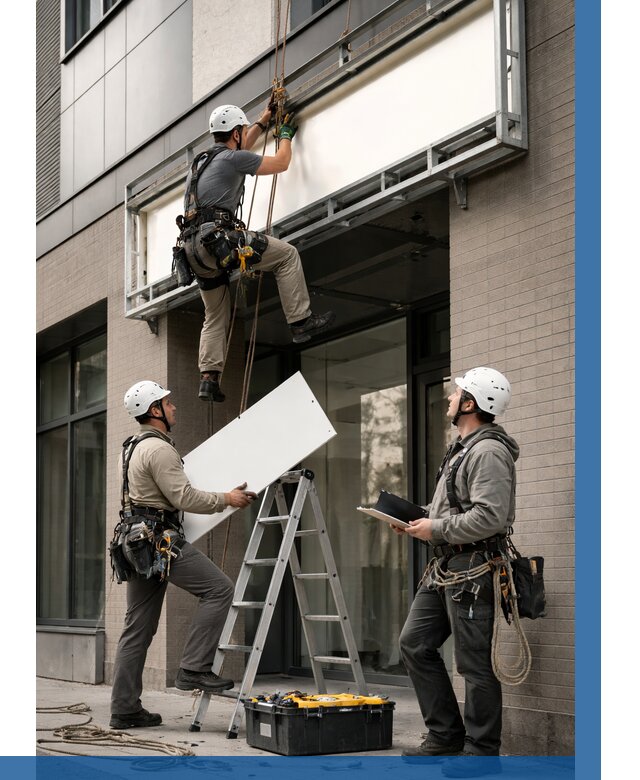 Монтаж светового короба в Бугуруслане от 6624 р. | ВЫСОТНИК-Бгр