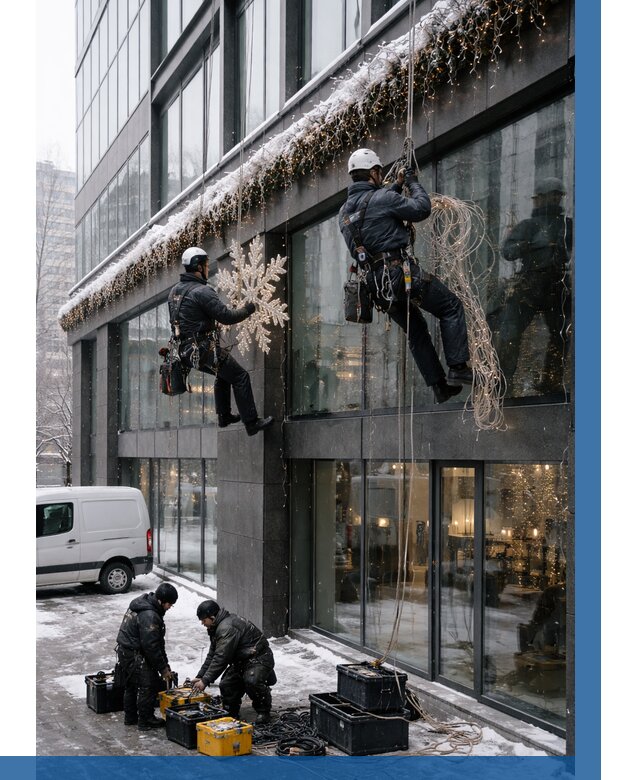 Демонтаж новогоднего оформления в Бугуруслане от 5605 р. | ВЫСОТНИК-Бгр