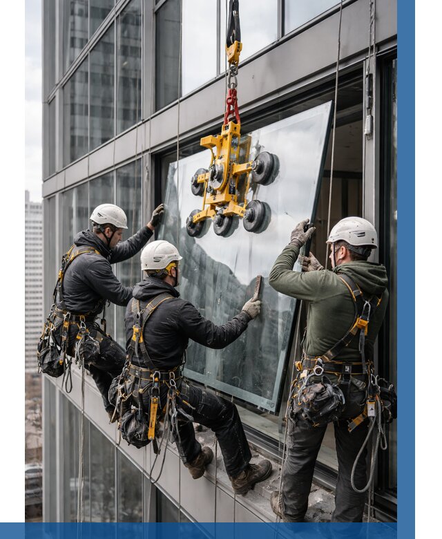 Фасадное остекление зданий под ключ в Бугуруслане от 10190 р. | ВЫСОТНИК-Бгр