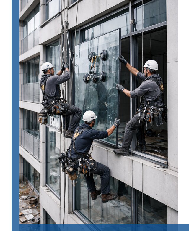Фасадное остекление и монтаж витражей зданий в Бугуруслане под ключ
