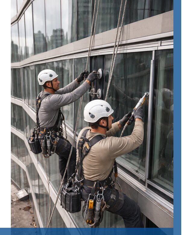 Радиусное остекление фасада в Бугуруслане от 12228 р. | ВЫСОТНИК-Бгр